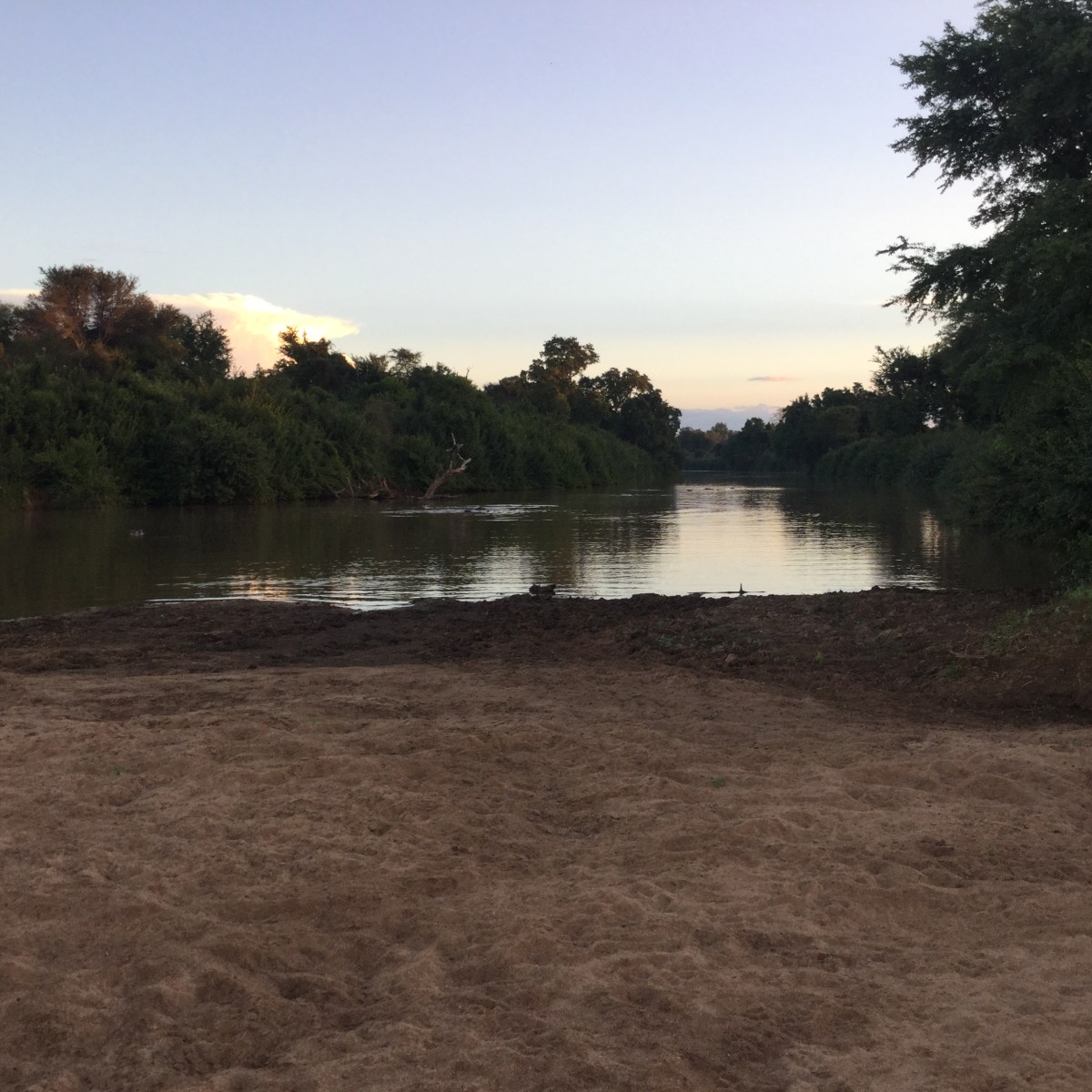 Luvuvu River meeting Limpopo River